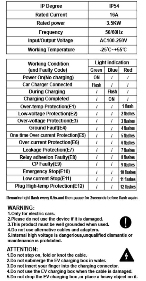 4-EVMOTIONS Delta Wi-Fi EVSE Type2 (max. 16A) EV Ladekabel